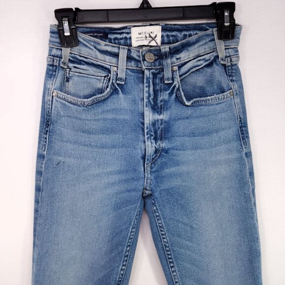 Anthropologie McGuire Jeans Valletta Straight Fringe Cropped Denim Size 25 - Picture 15 of 16